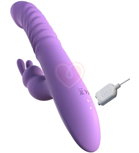 Вибратор-кролик с вращением и нагревом Her Thrusting Rabbit cиреневый фото 4