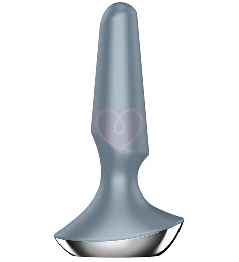 Анальная вибропробка Satisfyer Plug Ilicious 2 с приложением серая фото 2
