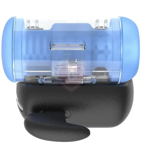 Робот-мастурбатор с вибрацией и нагревом Amovibe Black Knight Massaging Beads фото 8