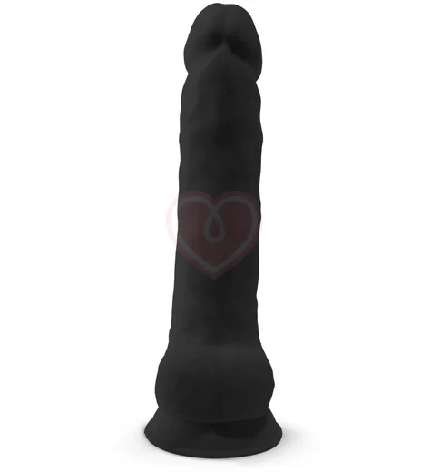 Реалистичный фаллоимитатор Silexd Model 1 38 см чёрный фото 2