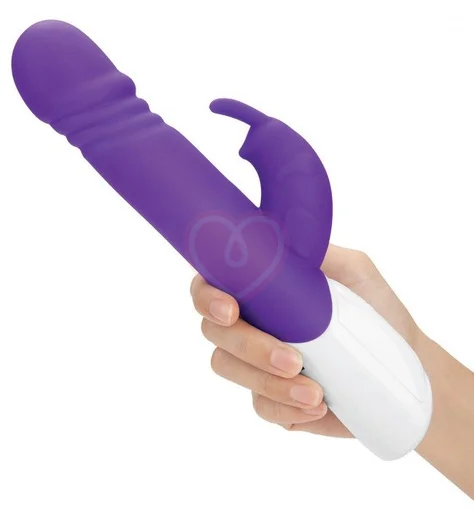 Вибратор с пульсирующей головкой Thrusting Rabbit фиолетовый фото 2