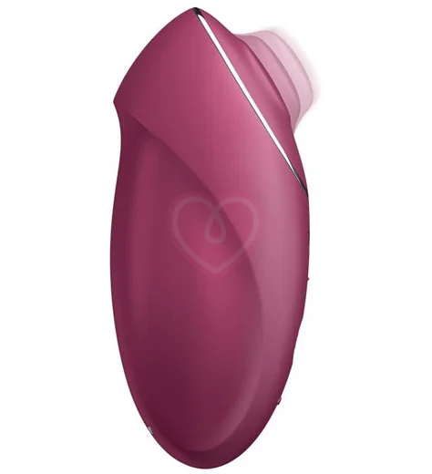 Клиторальный вибратор с функцией жидкого воздуха Tap Climax 1 бордовый фото 2