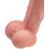 Реалистичный фаллоимитатор на присоске с мошонкой RealStick Nude Ever телесный фото 4