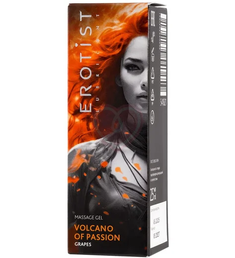 Гель для массажа с эффектом вибрации Erotist Volcano Of Passion Grapes виноград 25 мл фото 6