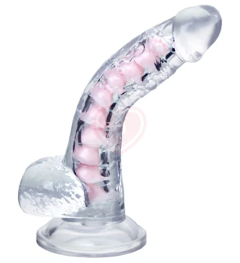 Гибкий фаллоимитатор A-Toys Paret прозрачный 18 см фото 2