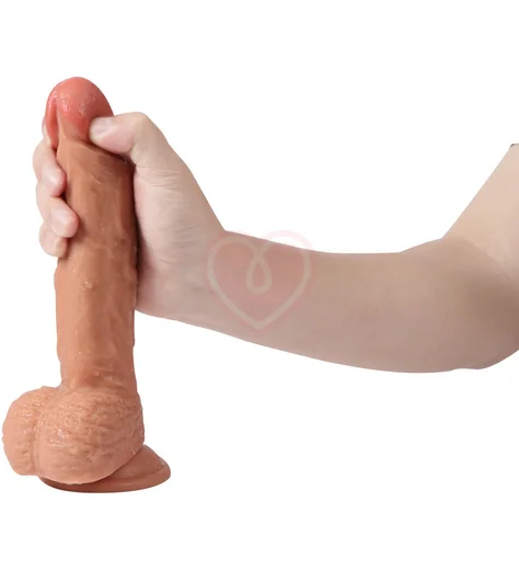 Реалистичный вибратор Real с пультом телесного цвета фото 4