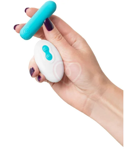 Вибропуля с пультом A-Toys by Toyfa Tnim голубая фото 4