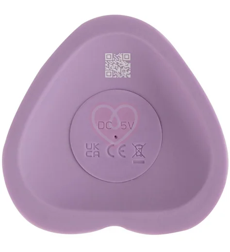 Вибратор с присоской в виде сердца Heart Guy фиолетовый фото 4