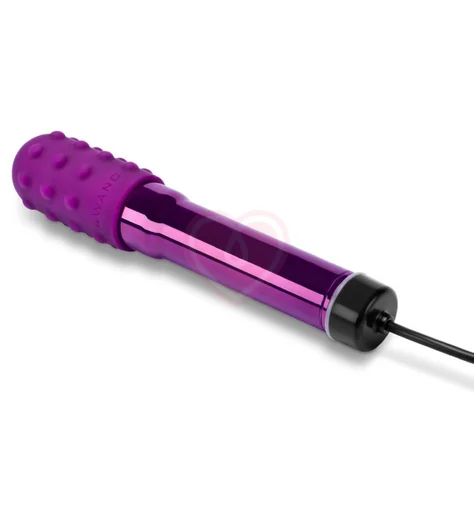 Большая вибропуля с двумя насадками Le Wand Grand Bullet фиолетовая фото 4