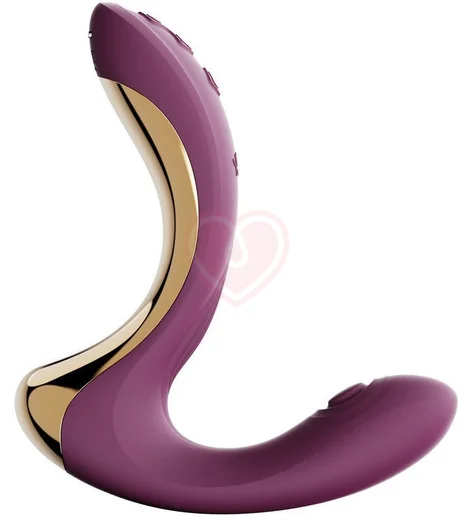 Вибратор с насадкой для вакуумной стимуляции Zalo Talis фиолетовый фото 3
