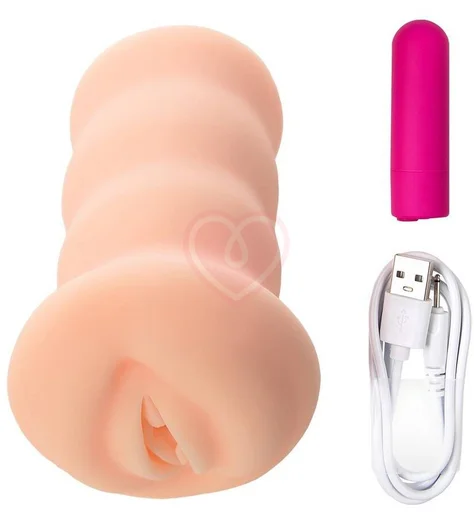 Мастурбатор вагина с реалистичным рельефом Kokos Virgin Auto с вибрацией фото 5