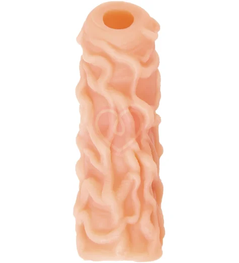 Реалистичная насадка с открытой головкой Kokos Nude Sleeve NS004-M фото 5