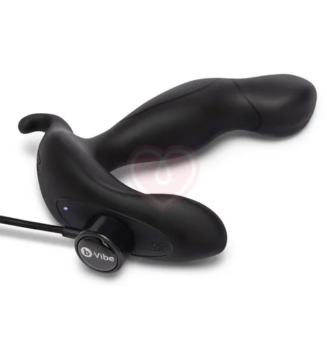 Стимулятор простаты с вращающейся головкой b-Vibe 360 Plug и пультом ДУ черный фото 8