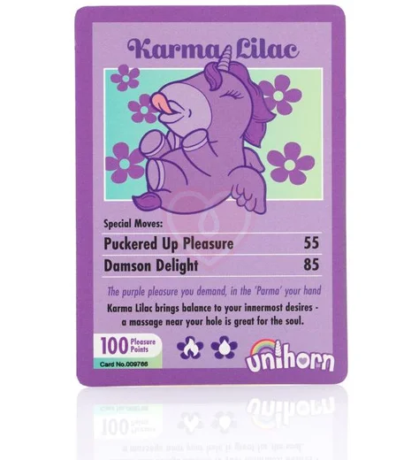 Клиторальный пульсирующий вибратор в виде единорога Unihorn Karma Lilac фиолетовый фото 3