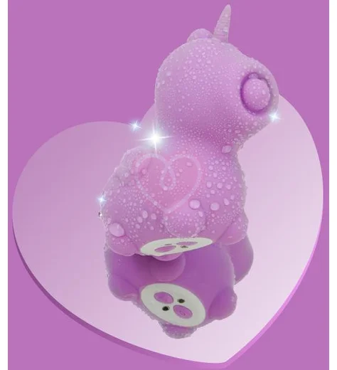 Клиторальный пульсирующий вибратор в виде единорога Unihorn Karma Lilac фиолетовый фото 4