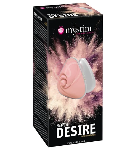 Мини-вибратор Mystim Heart's Desire розовый фото 6