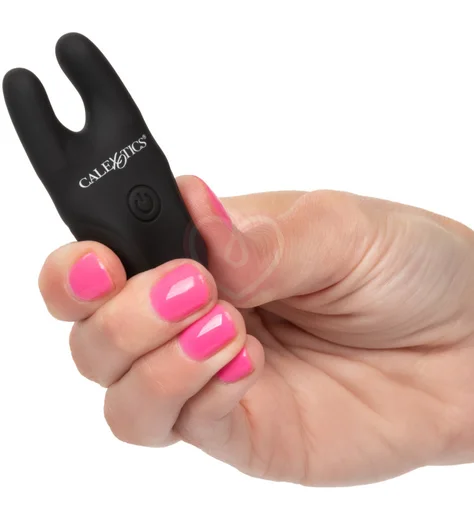 Зажимы для сосков с вибрацией и пультом Remote Nipple Clamps черные фото 6