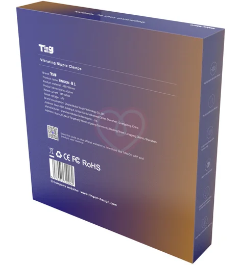 Интерактивные виброзажимы на соски с дистанционным управлением Tingon N1 чёрные фото 2