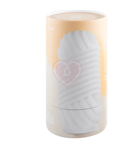 Мастурбатор с двухсторонним рельефом Marshmallow Maxi Honey белый фото 4