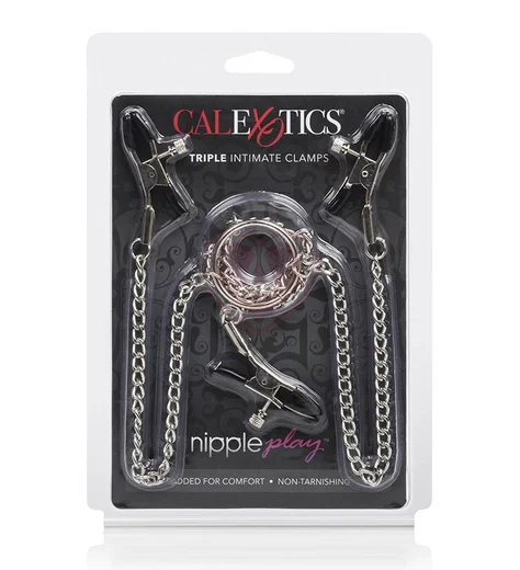 Зажимы на соски и половые губы Nipple Play Triple Intimate Clamps фото 2