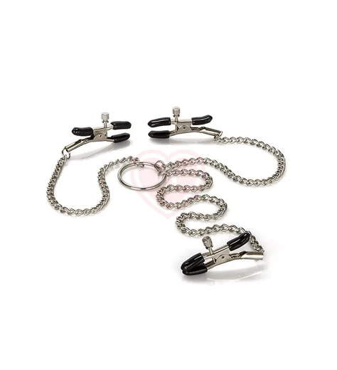 Зажимы на соски и половые губы Nipple Play Triple Intimate Clamps фото 4