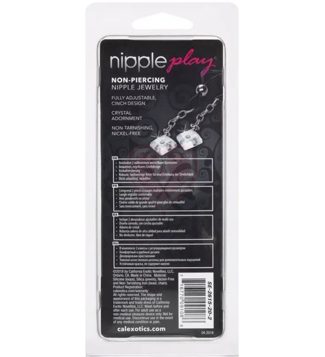 Зажимы на соски Nipple Play Non-Piercing Crystal Gem с кристаллами фото 3
