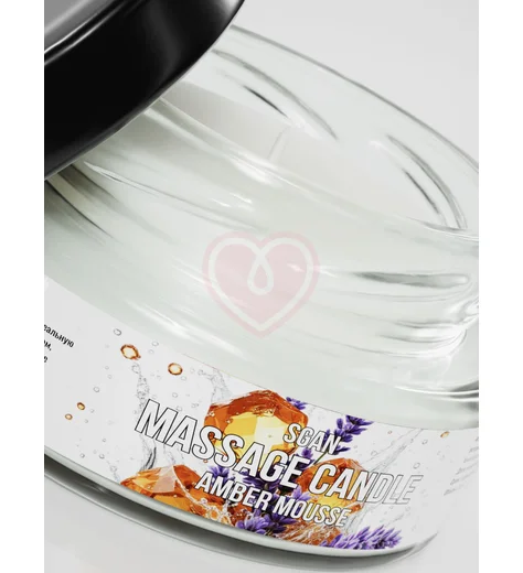 Массажная свеча Sgan янтарный мусс 50 мл фото 3