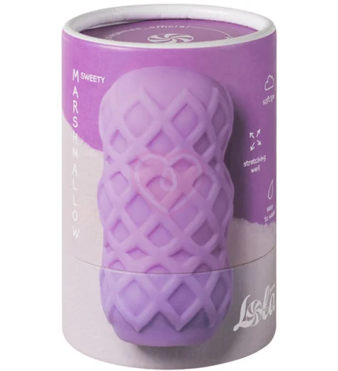 Мастурбатор с двойным рельефом Marshmallow Sweety лавандовый фото 4