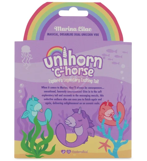 Двусторонний вибратор Unihorn C Horse Marina Lilac с функцией пульсации фиолетовый фото 3