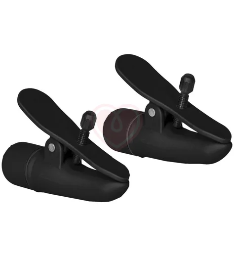 Зажимы на соски с вибрацией Nipple Play Nipplettes чёрные фото 2