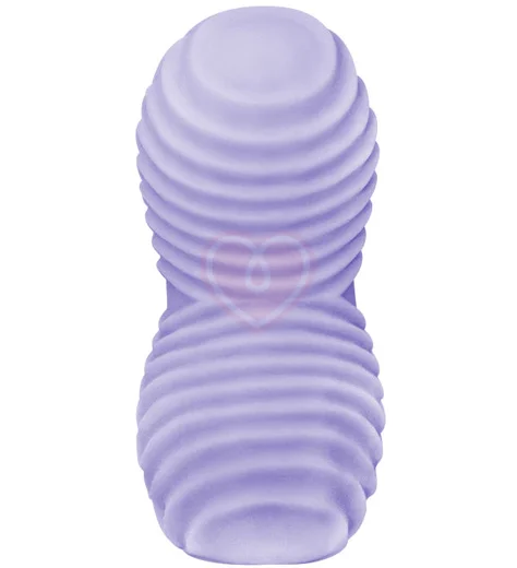 Мастурбатор с двойным рельефом Marshmallow Fuzzy Lavander лавандовый фото 3