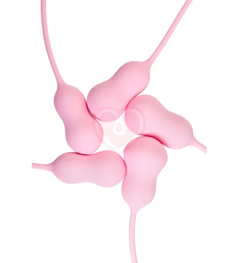 Набор из 5 вагинальных шариков Flovetta Tulips розовый фото 2