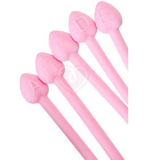 Набор из 5 вагинальных шариков Flovetta Tulips розовый фото 3
