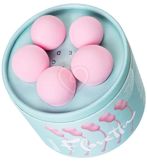 Набор из 5 вагинальных шариков Flovetta Tulips розовый фото 6