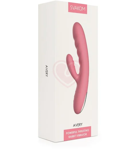 Вибратор-кролик с пульсацией Svakom Avery розовый фото 2