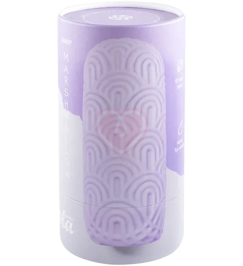 Мастурбатор с двухсторонним рельефом Marshmallow Maxi Candy фиолетовый фото 4