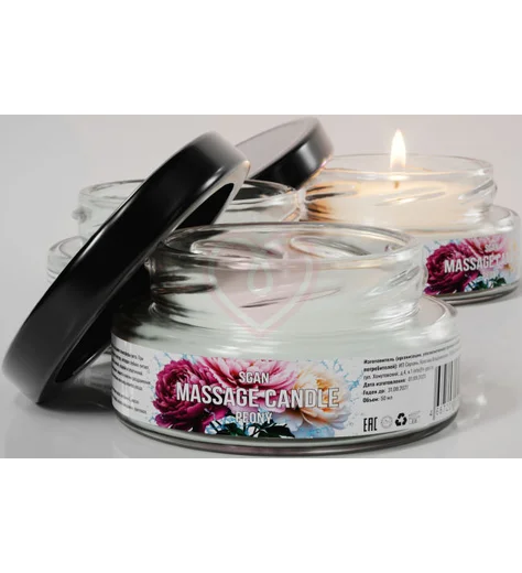 Массажная свеча Sgan цветущий пион 50 мл фото 3