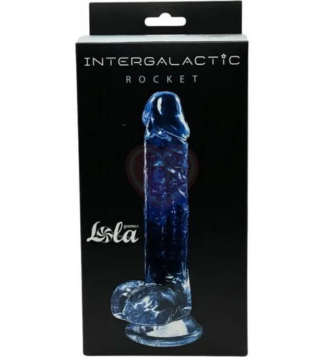 Фаллоимитатор с мошонкой Intergalactic Rocket на присоске 19 см фото 3