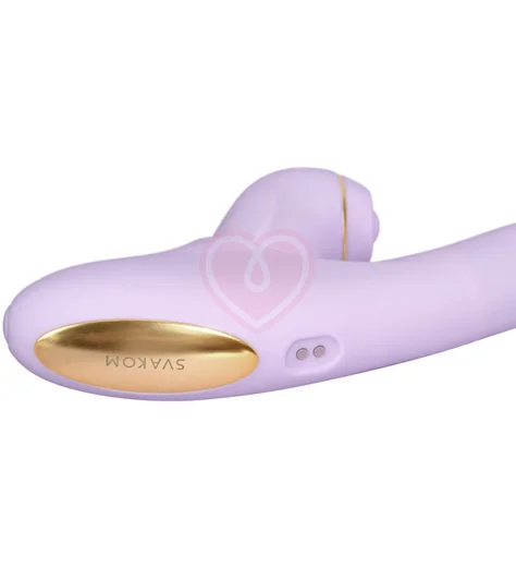Вибратор со стимулятором клитора Svakom DuoGlow с приложением лиловый фото 4