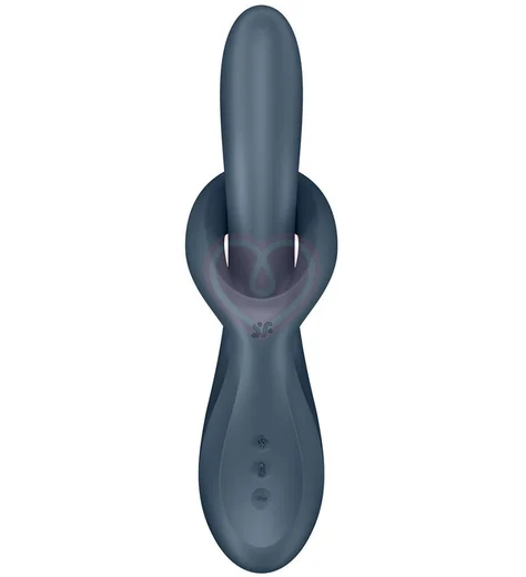 Вибратор с ротацией и нагревом Satisfyer Heat Flex 4 серый фото 1