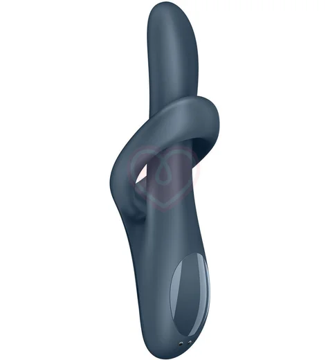 Вибратор с ротацией и нагревом Satisfyer Heat Flex 4 серый фото 3