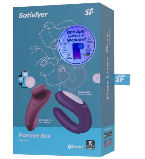 Набор для пар Satisfyer Box 1 Double Joy Sexy Secret фиолетовый фото 12