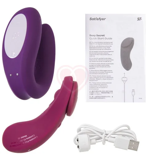Набор для пар Satisfyer Box 1 Double Joy Sexy Secret фиолетовый фото 15