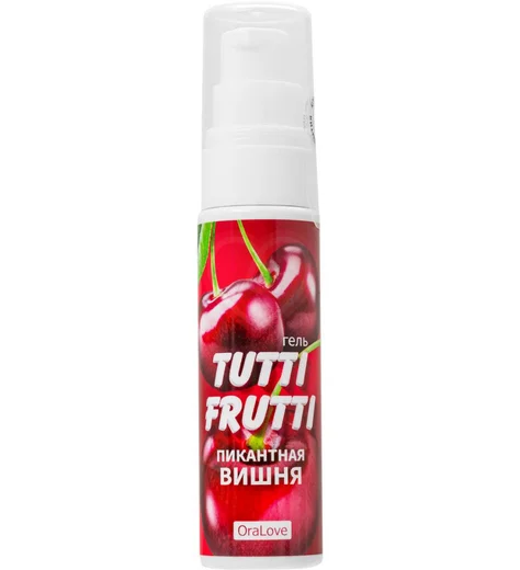 Съедобный лубрикант для орального секса Tutti Frutti OraLove вишня 30 г фото 1