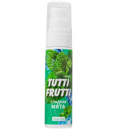 Съедобный лубрикант для орального секса Tutti Frutti OraLove сладкая мята 30 г фото 1