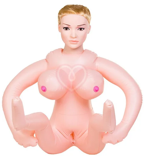 Надувная кукла с двумя отверстиями Dolls-X by Toyfa Liliana блондинка фото 1