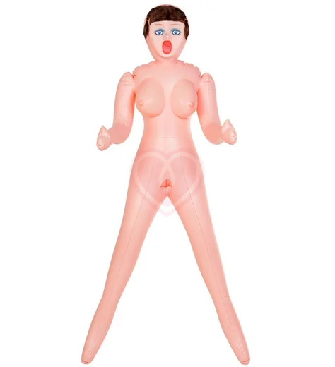 Надувная кукла с тремя отверстиями Dolls-X by Toyfa Grace шатенка фото 1