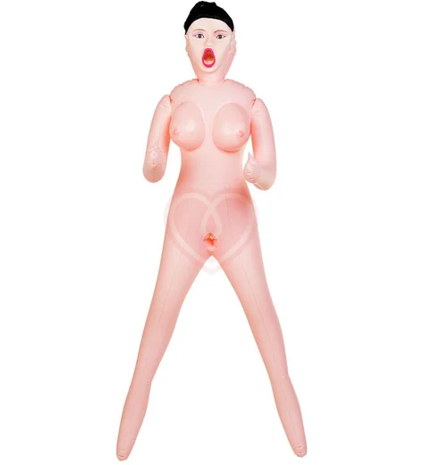 Надувная кукла с тремя отверстиями Dolls-X by Toyfa Scarlett брюнетка фото 1