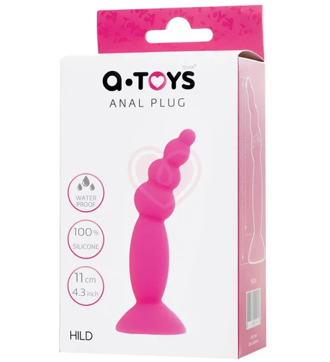 Анальная пробка на присоске A-Toys by Toyfa Hild розовая фото 5