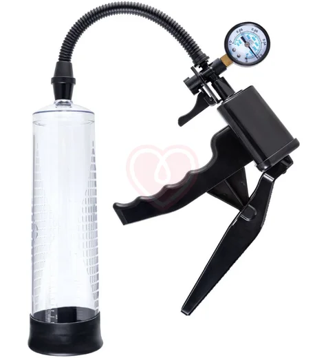 Механическая помпа для увеличения члена Sexus Men Training Viggo чёрная фото 1